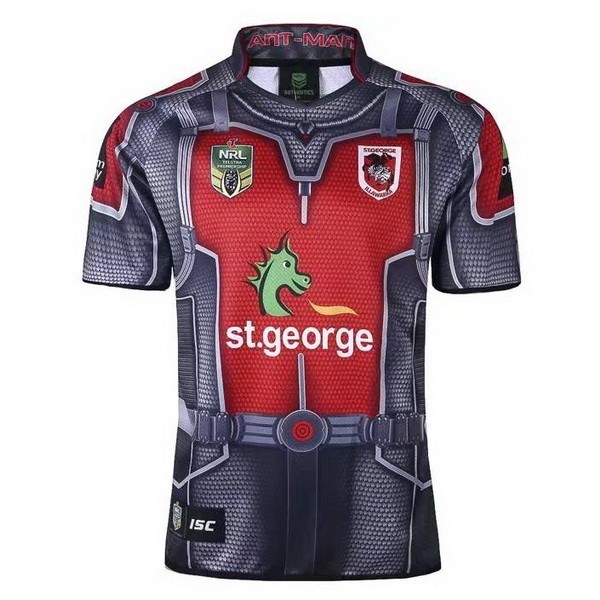 Tailandia Camiseta St.George Illawarra Dragons 2017 2018 Gris